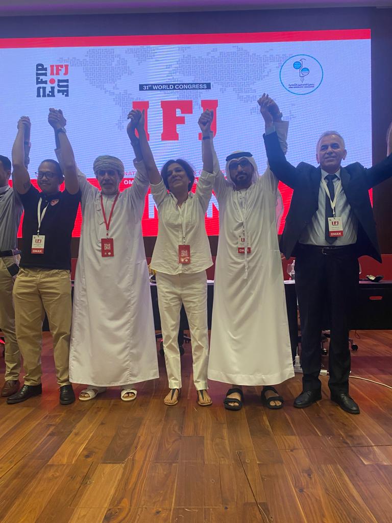 الإمارات تفوز بعضوية المكتب التنفيذي في الاتحاد الاسيوي للصحفيين