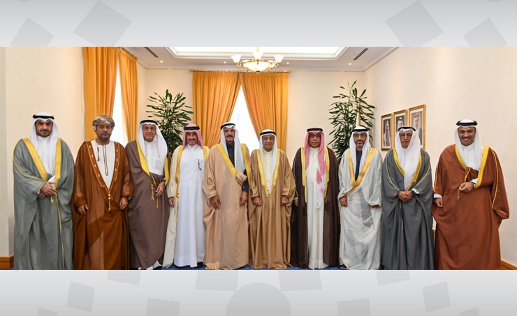 سمو الشيخ محمد بن مبارك آل خليفة يستقبل رؤساء الجمعيات الصحفية الخليجية