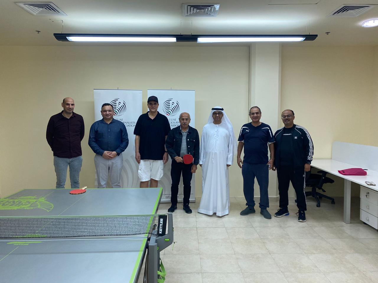 إنطلاق منافسات بطولة جمعية الصحفيين الإماراتية لكرة الطاولة